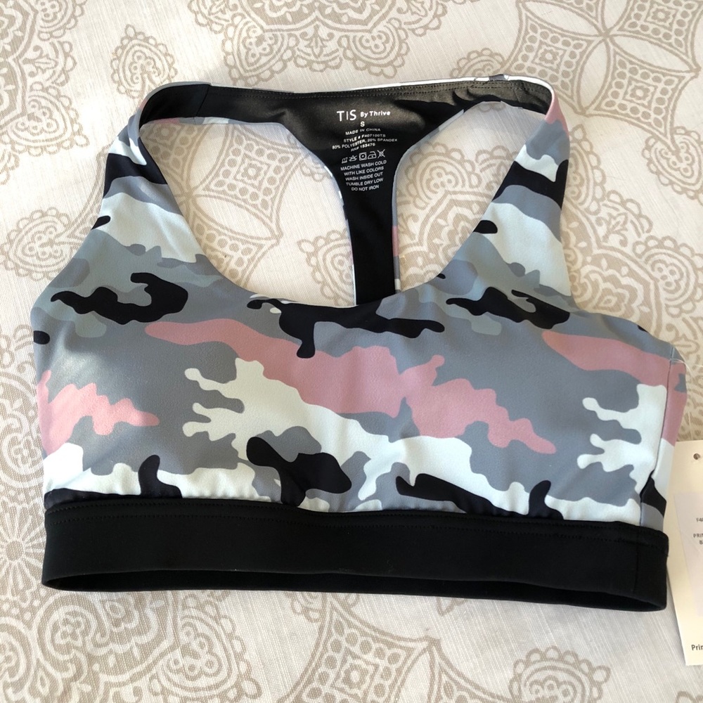Cool Camo Sports Bra S